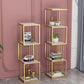 Open Vertical Etagere Bookshelf Industrial Iron Frame Manufactured Wood Shelf Bookshelf Clearhalo 'Bookcases' 'furn' 'furn_bookcases' 'Furniture' 'furniture_bookcases' 'kitchen' 'kitchen_bookcases' 'Living Room Furniture' 'Office Furniture' 4804243