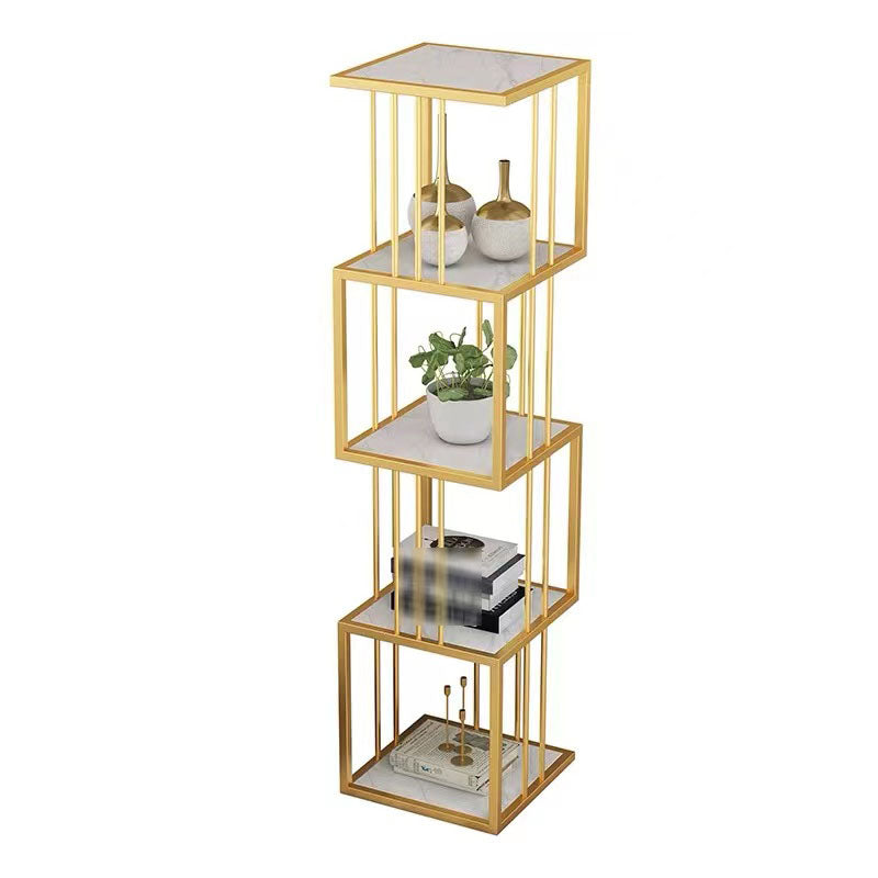 Open Vertical Etagere Bookshelf Industrial Iron Frame Manufactured Wood Shelf Bookshelf Clearhalo 'Bookcases' 'furn' 'furn_bookcases' 'Furniture' 'furniture_bookcases' 'kitchen' 'kitchen_bookcases' 'Living Room Furniture' 'Office Furniture' 4804245