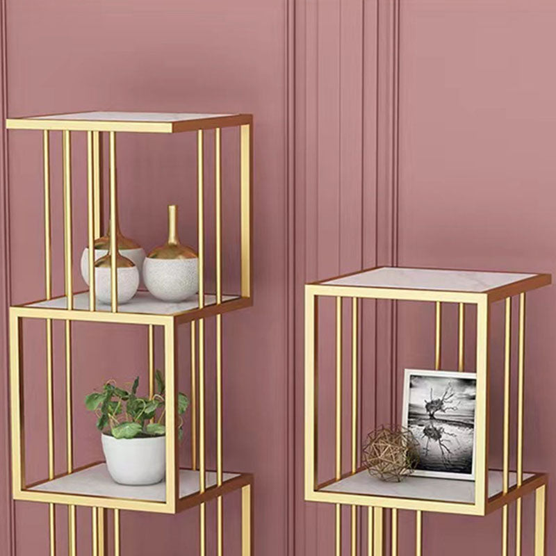 Open Vertical Etagere Bookshelf Industrial Iron Frame Manufactured Wood Shelf Bookshelf Clearhalo 'Bookcases' 'furn' 'furn_bookcases' 'Furniture' 'furniture_bookcases' 'kitchen' 'kitchen_bookcases' 'Living Room Furniture' 'Office Furniture' 4804246