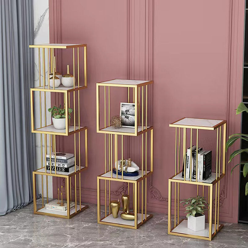 Open Vertical Etagere Bookshelf Industrial Iron Frame Manufactured Wood Shelf Bookshelf Clearhalo 'Bookcases' 'furn' 'furn_bookcases' 'Furniture' 'furniture_bookcases' 'kitchen' 'kitchen_bookcases' 'Living Room Furniture' 'Office Furniture' 4804257