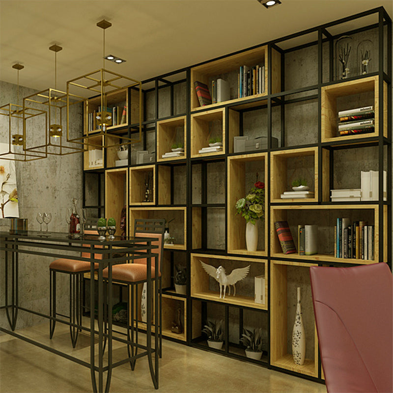 9.84"W Bookcase Industrial Style Open Back Bookcase for Study Room Home Office Clearhalo 'Bookcases' 'furn' 'furn_bookcases' 'Furniture' 'furniture_bookcases' 'kitchen' 'kitchen_bookcases' 'Living Room Furniture' 'Office Furniture' 4804290