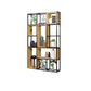 9.84"W Bookcase Industrial Style Open Back Bookcase for Study Room Home Office 47.2"L x 9.8"W x 78.7"H Clearhalo 'Bookcases' 'furn' 'furn_bookcases' 'Furniture' 'furniture_bookcases' 'kitchen' 'kitchen_bookcases' 'Living Room Furniture' 'Office Furniture' 4804291