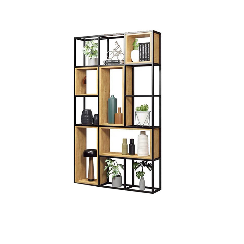 9.84"W Bookcase Industrial Style Open Back Bookcase for Study Room Home Office 47.2"L x 9.8"W x 78.7"H Clearhalo 'Bookcases' 'furn' 'furn_bookcases' 'Furniture' 'furniture_bookcases' 'kitchen' 'kitchen_bookcases' 'Living Room Furniture' 'Office Furniture' 4804291