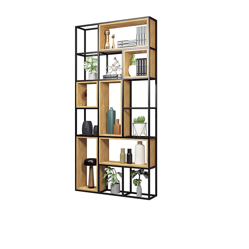 9.84"W Bookcase Industrial Style Open Back Bookcase for Study Room Home Office Clearhalo 'Bookcases' 'furn' 'furn_bookcases' 'Furniture' 'furniture_bookcases' 'kitchen' 'kitchen_bookcases' 'Living Room Furniture' 'Office Furniture' 4804297