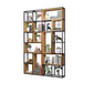 9.84"W Bookcase Industrial Style Open Back Bookcase for Study Room Home Office 63"L x 9.8"W x 94.5"H Clearhalo 'Bookcases' 'furn' 'furn_bookcases' 'Furniture' 'furniture_bookcases' 'kitchen' 'kitchen_bookcases' 'Living Room Furniture' 'Office Furniture' 4804303