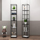 Industrial Vertical Open Etagere Bookshelf Iron Frame Manufactured Wood Shelf Bookshelf Clearhalo 'Bookcases' 'furn' 'furn_bookcases' 'Furniture' 'furniture_bookcases' 'kitchen' 'kitchen_bookcases' 'Living Room Furniture' 'Office Furniture' 4804350
