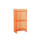 9.84"W Bookshelf Glam Style Closed Back Acrylic Bookcase for Office and Study Room 15.7"L x 9.8"W x 33.1"H Orange Clearhalo 'Bookcases' 'furn' 'furn_bookcases' 'Furniture' 'furniture_bookcases' 'kitchen' 'kitchen_bookcases' 'Living Room Furniture' 'Office Furniture' 4804399