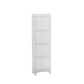 9.84"W Bookshelf Glam Style Closed Back Acrylic Bookcase for Office and Study Room 15.7"L x 9.8"W x 59.8"H Clear Clearhalo 'Bookcases' 'furn' 'furn_bookcases' 'Furniture' 'furniture_bookcases' 'kitchen' 'kitchen_bookcases' 'Living Room Furniture' 'Office Furniture' 4804403