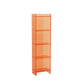 9.84"W Bookshelf Glam Style Closed Back Acrylic Bookcase for Office and Study Room 15.7"L x 9.8"W x 59.8"H Orange Clearhalo 'Bookcases' 'furn' 'furn_bookcases' 'Furniture' 'furniture_bookcases' 'kitchen' 'kitchen_bookcases' 'Living Room Furniture' 'Office Furniture' 4804405
