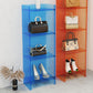9.84"W Bookshelf Glam Style Closed Back Acrylic Bookcase for Office and Study Room Clearhalo 'Bookcases' 'furn' 'furn_bookcases' 'Furniture' 'furniture_bookcases' 'kitchen' 'kitchen_bookcases' 'Living Room Furniture' 'Office Furniture' 4804410