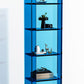 9.84"W Bookshelf Acrylic Glam Style Closed Back Bookcase for Office and Study Room Clearhalo 'Bookcases' 'furn' 'furn_bookcases' 'Furniture' 'furniture_bookcases' 'kitchen' 'kitchen_bookcases' 'Living Room Furniture' 'Office Furniture' 4804427
