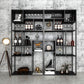 9.84"W Bookshelf Industrial Style Open Back Bookcase for Study Room Home Office Clearhalo 'Bookcases' 'furn' 'furn_bookcases' 'Furniture' 'furniture_bookcases' 'kitchen' 'kitchen_bookcases' 'Living Room Furniture' 'Office Furniture' 4804433