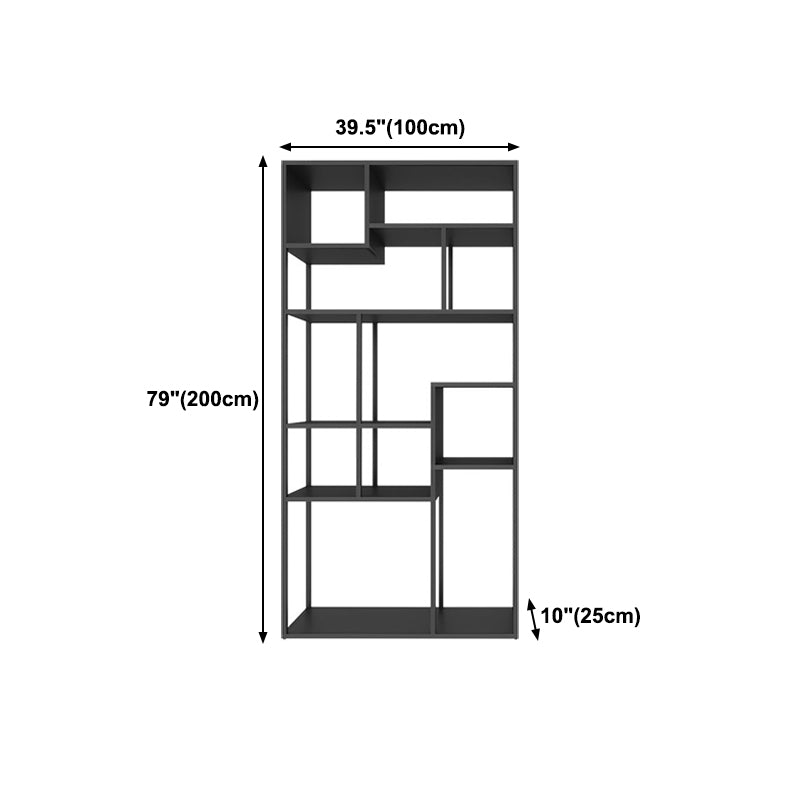 9.84"W Bookshelf Industrial Style Open Back Bookcase for Study Room Home Office Clearhalo 'Bookcases' 'furn' 'furn_bookcases' 'Furniture' 'furniture_bookcases' 'kitchen' 'kitchen_bookcases' 'Living Room Furniture' 'Office Furniture' 4804445