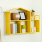 Iron Wall Mounted Bookshelf Scandinavian Horizontal Bookshelf,31.5"L x 7.9"W x 21.7"H Yellow Clearhalo 'Bookcases' 'furn' 'furn_bookcases' 'Furniture' 'furniture_bookcases' 'kitchen' 'kitchen_bookcases' 'Living Room Furniture' 'Office Furniture' 4804477