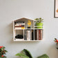 Iron Wall Mounted Bookshelf Scandinavian Horizontal Bookshelf,31.5"L x 7.9"W x 21.7"H Clearhalo 'Bookcases' 'furn' 'furn_bookcases' 'Furniture' 'furniture_bookcases' 'kitchen' 'kitchen_bookcases' 'Living Room Furniture' 'Office Furniture' 4804485