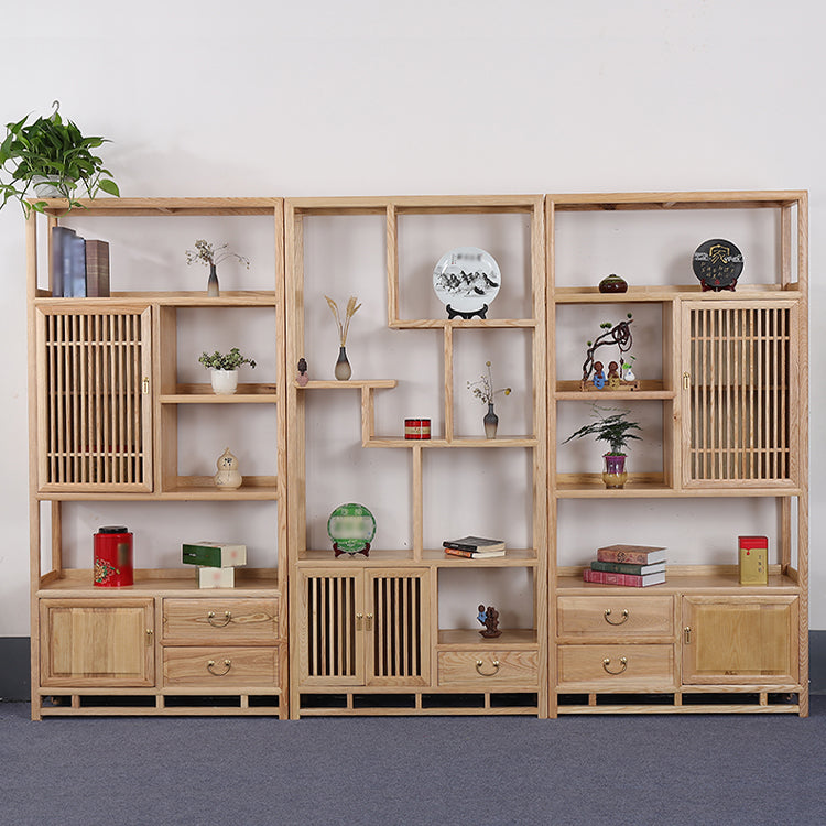 Natural Bookshelf Solid Wood Scandinavian Style Bookcase for Home Office Clearhalo 'Bookcases' 'furn' 'furn_bookcases' 'Furniture' 'furniture_bookcases' 'kitchen' 'kitchen_bookcases' 'Living Room Furniture' 'Office Furniture' 4804492