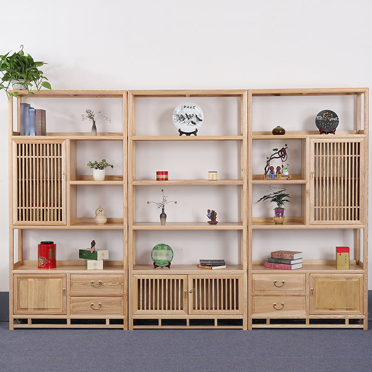 Natural Bookshelf Solid Wood Scandinavian Style Bookcase for Home Office Clearhalo 'Bookcases' 'furn' 'furn_bookcases' 'Furniture' 'furniture_bookcases' 'kitchen' 'kitchen_bookcases' 'Living Room Furniture' 'Office Furniture' 4804494