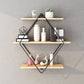 Industrial Wall Mounted Bookshelf Black Iron Frame Pine Shelf Bookshelf for Living Room Clearhalo 'Bookcases' 'furn' 'furn_bookcases' 'Furniture' 'furniture_bookcases' 'kitchen' 'kitchen_bookcases' 'Living Room Furniture' 'Office Furniture' 4804512