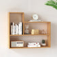 Scandinavian Solid Wood Wall Unit Bookshelf Closed Back Bookshelf for Bedroom 39.4"L x 7.9"W x 25.6"H Natural Clearhalo 'Bookcases' 'furn' 'furn_bookcases' 'Furniture' 'furniture_bookcases' 'kitchen' 'kitchen_bookcases' 'Living Room Furniture' 'Office Furniture' 4804528
