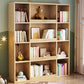 Scandinavian Style Bookshelf Solid Wood Closed Back Bookcase for Home Office Natural Clearhalo 'Bookcases' 'furn' 'furn_bookcases' 'Furniture' 'furniture_bookcases' 'kitchen' 'kitchen_bookcases' 'Living Room Furniture' 'Office Furniture' 4804545