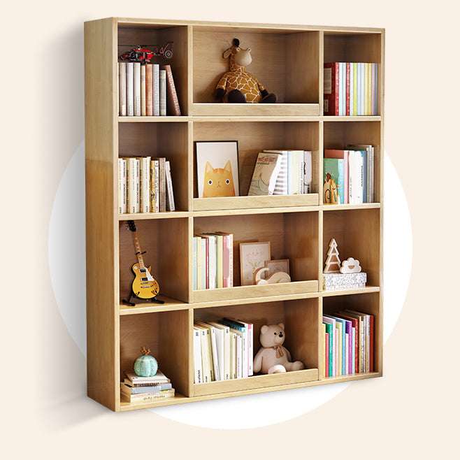 Scandinavian Style Bookshelf Solid Wood Closed Back Bookcase for Home Office Clearhalo 'Bookcases' 'furn' 'furn_bookcases' 'Furniture' 'furniture_bookcases' 'kitchen' 'kitchen_bookcases' 'Living Room Furniture' 'Office Furniture' 4804546