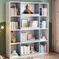 Scandinavian Style Bookshelf Solid Wood Closed Back Bookcase for Home Office Blue-White Clearhalo 'Bookcases' 'furn' 'furn_bookcases' 'Furniture' 'furniture_bookcases' 'kitchen' 'kitchen_bookcases' 'Living Room Furniture' 'Office Furniture' 4804547