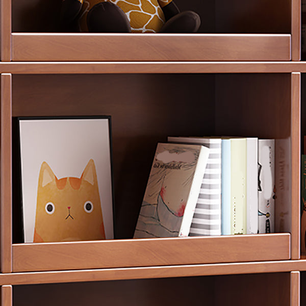 Scandinavian Style Bookshelf Solid Wood Closed Back Bookcase for Home Office Clearhalo 'Bookcases' 'furn' 'furn_bookcases' 'Furniture' 'furniture_bookcases' 'kitchen' 'kitchen_bookcases' 'Living Room Furniture' 'Office Furniture' 4804549