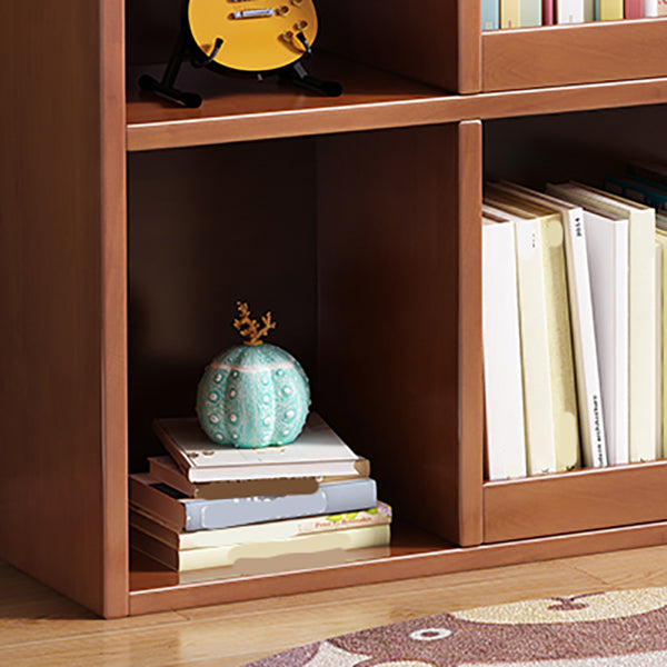 Scandinavian Style Bookshelf Solid Wood Closed Back Bookcase for Home Office Clearhalo 'Bookcases' 'furn' 'furn_bookcases' 'Furniture' 'furniture_bookcases' 'kitchen' 'kitchen_bookcases' 'Living Room Furniture' 'Office Furniture' 4804551