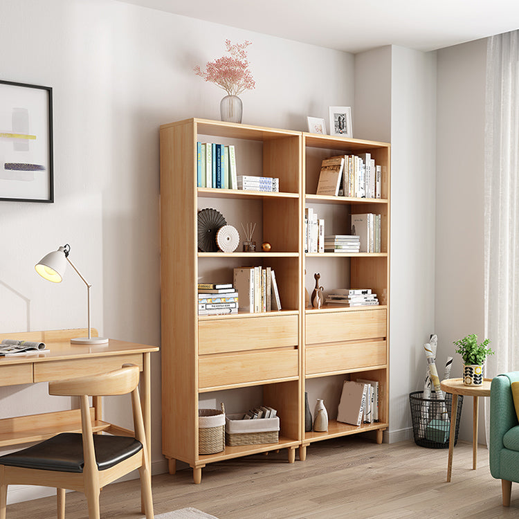 67"H Bookshelf Scandinavian Style Open Back Bookcase for Home Office Study Room Clearhalo 'Bookcases' 'furn' 'furn_bookcases' 'Furniture' 'furniture_bookcases' 'kitchen' 'kitchen_bookcases' 'Living Room Furniture' 'Office Furniture' 4804556
