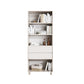 67"H Bookshelf Scandinavian Style Open Back Bookcase for Home Office Study Room White Clearhalo 'Bookcases' 'furn' 'furn_bookcases' 'Furniture' 'furniture_bookcases' 'kitchen' 'kitchen_bookcases' 'Living Room Furniture' 'Office Furniture' 4804564