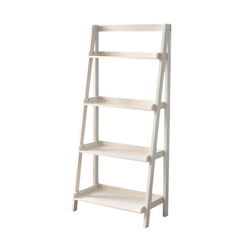 4-shelf Rubber Wood Ladder Bookshelf Modern Vertical Bookshelf for Home Clearhalo 'Bookcases' 'furn' 'furn_bookcases' 'Furniture' 'furniture_bookcases' 'kitchen' 'kitchen_bookcases' 'Living Room Furniture' 'Office Furniture' 4804575