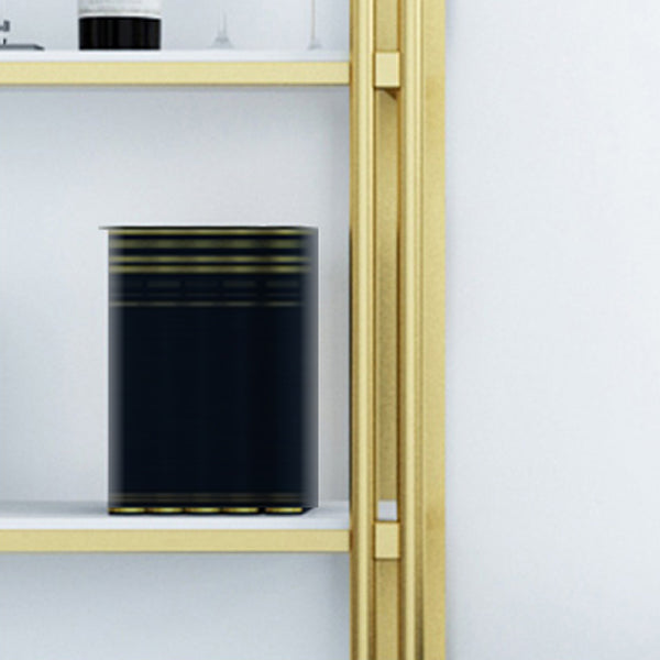 Glam Style Bookshelf Open Back Gold Bookcase for Home Office and Study Room Clearhalo 'Bookcases' 'furn' 'furn_bookcases' 'Furniture' 'furniture_bookcases' 'kitchen' 'kitchen_bookcases' 'Living Room Furniture' 'Office Furniture' 4804600