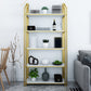 Glam Style Bookshelf Open Back Gold Bookcase for Home Office and Study Room Clearhalo 'Bookcases' 'furn' 'furn_bookcases' 'Furniture' 'furniture_bookcases' 'kitchen' 'kitchen_bookcases' 'Living Room Furniture' 'Office Furniture' 4804603