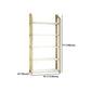 Glam Style Bookshelf Open Back Gold Bookcase for Home Office and Study Room Clearhalo 'Bookcases' 'furn' 'furn_bookcases' 'Furniture' 'furniture_bookcases' 'kitchen' 'kitchen_bookcases' 'Living Room Furniture' 'Office Furniture' 4804608