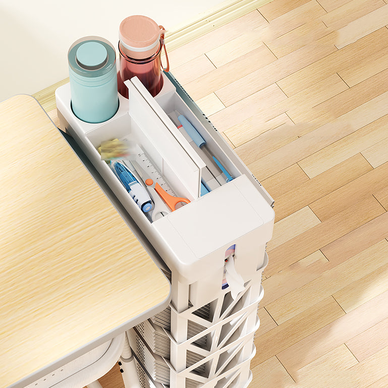 Plastic Closed Back Geometric Bookshelf Contemporary Bookshelf for Classroom Clearhalo 'Bookcases' 'furn' 'furn_bookcases' 'Furniture' 'furniture_bookcases' 'kitchen' 'kitchen_bookcases' 'Living Room Furniture' 'Office Furniture' 4804627