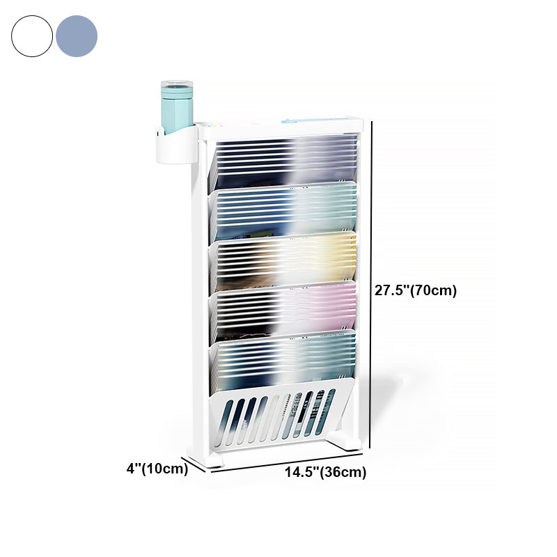 Plastic Closed Back Geometric Bookshelf Contemporary Bookshelf for Classroom Clearhalo 'Bookcases' 'furn' 'furn_bookcases' 'Furniture' 'furniture_bookcases' 'kitchen' 'kitchen_bookcases' 'Living Room Furniture' 'Office Furniture' 4804632