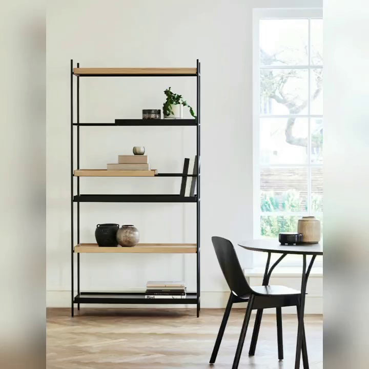 Contemporary Style Bookshelf Black Open Back Bookcase for Home Office Study Room Clearhalo 'Bookcases' 'furn' 'furn_bookcases' 'Furniture' 'furniture_bookcases' 'kitchen' 'kitchen_bookcases' 'Living Room Furniture' 'Office Furniture' 4804634