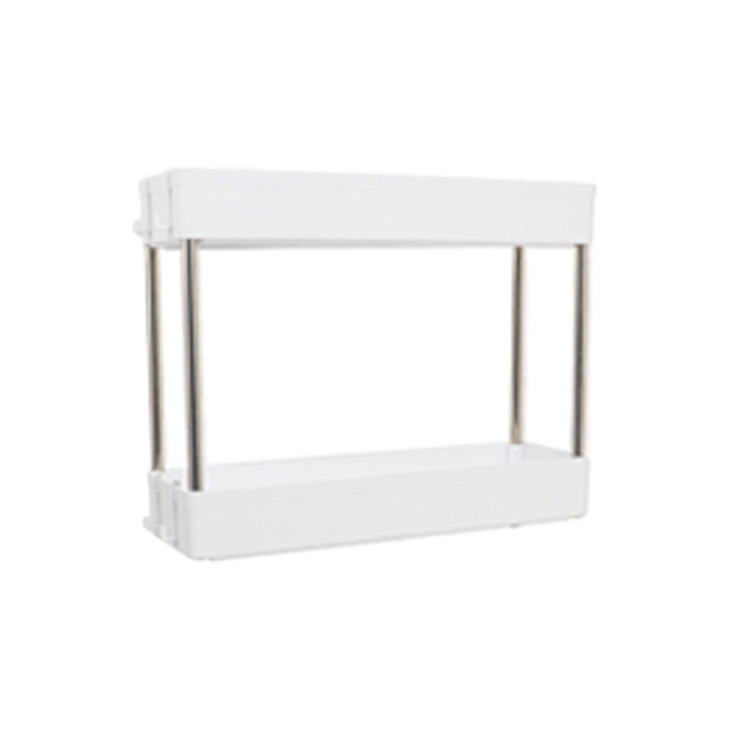 Plastic Bookshelf White Open Shelf Bookcase for Home Study Room Office 15.7"L x 5.1"W x 12.6"H Clearhalo 'Bookcases' 'furn' 'furn_bookcases' 'Furniture' 'furniture_bookcases' 'kitchen' 'kitchen_bookcases' 'Living Room Furniture' 'Office Furniture' 4804648