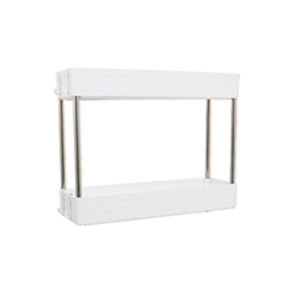 Plastic Bookshelf White Open Shelf Bookcase for Home Study Room Office 15.7"L x 5.1"W x 12.6"H Clearhalo 'Bookcases' 'furn' 'furn_bookcases' 'Furniture' 'furniture_bookcases' 'kitchen' 'kitchen_bookcases' 'Living Room Furniture' 'Office Furniture' 4804648