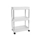 Plastic Bookshelf White Open Shelf Bookcase for Home Study Room Office 15.7"L x 5.1"W x 24.4"H Clearhalo 'Bookcases' 'furn' 'furn_bookcases' 'Furniture' 'furniture_bookcases' 'kitchen' 'kitchen_bookcases' 'Living Room Furniture' 'Office Furniture' 4804649