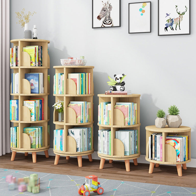 Solid Wood Bookshelf Contemporary Style Natural Bookcase for Home Office Clearhalo 'Bookcases' 'furn' 'furn_bookcases' 'Furniture' 'furniture_bookcases' 'kitchen' 'kitchen_bookcases' 'Living Room Furniture' 'Office Furniture' 4804669