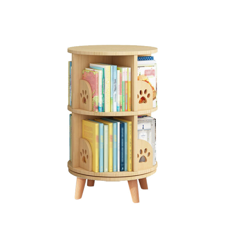 Solid Wood Bookshelf Contemporary Style Natural Bookcase for Home Office 18.1"L x 18.1"W x 28.3"H Clearhalo 'Bookcases' 'furn' 'furn_bookcases' 'Furniture' 'furniture_bookcases' 'kitchen' 'kitchen_bookcases' 'Living Room Furniture' 'Office Furniture' 4804671