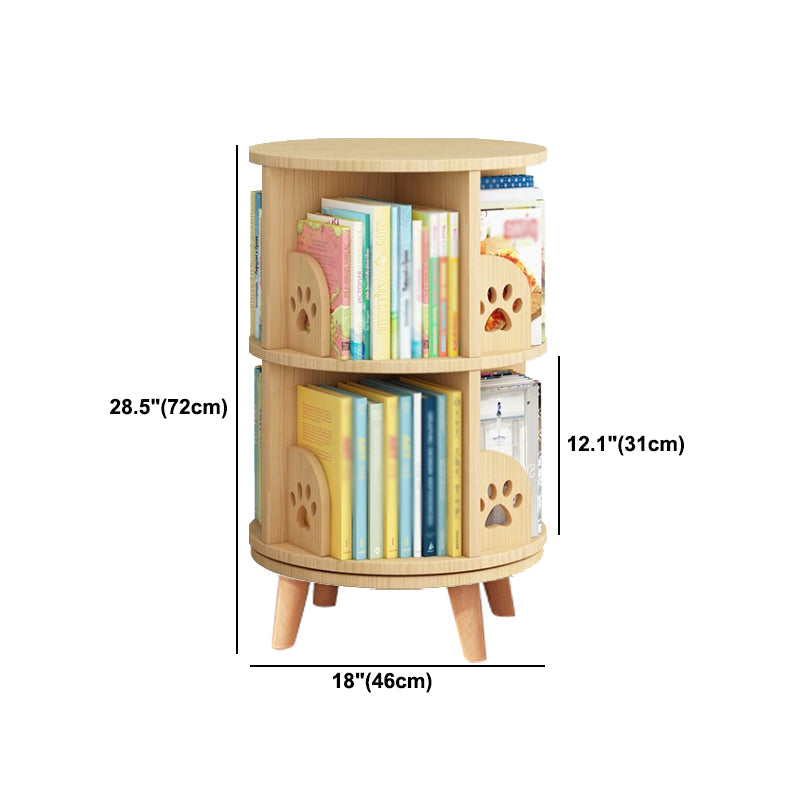 Solid Wood Bookshelf Contemporary Style Natural Bookcase for Home Office Clearhalo 'Bookcases' 'furn' 'furn_bookcases' 'Furniture' 'furniture_bookcases' 'kitchen' 'kitchen_bookcases' 'Living Room Furniture' 'Office Furniture' 4804683