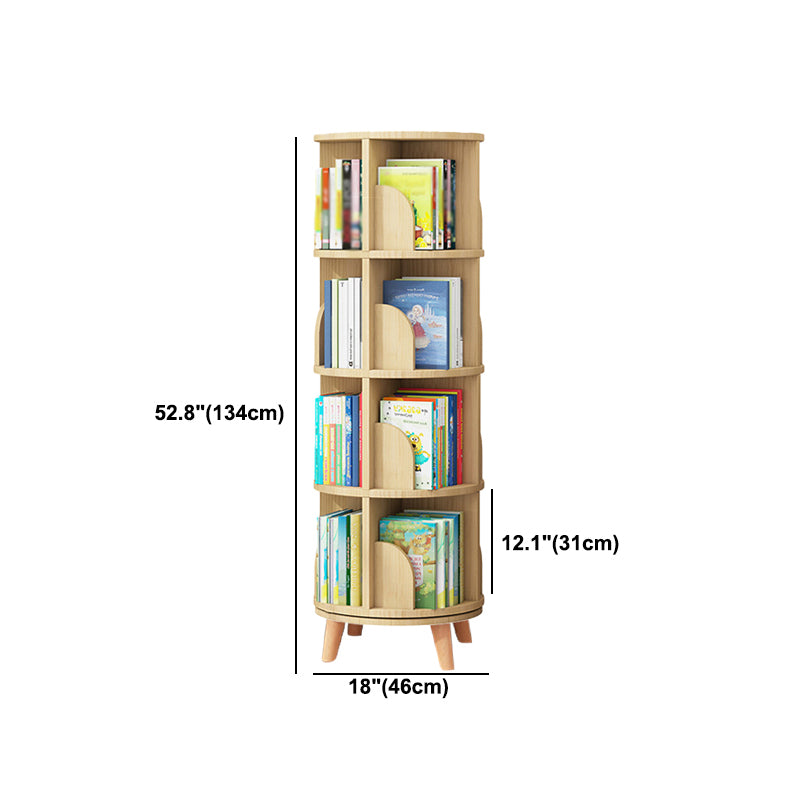 Solid Wood Bookshelf Contemporary Style Natural Bookcase for Home Office Clearhalo 'Bookcases' 'furn' 'furn_bookcases' 'Furniture' 'furniture_bookcases' 'kitchen' 'kitchen_bookcases' 'Living Room Furniture' 'Office Furniture' 4804685