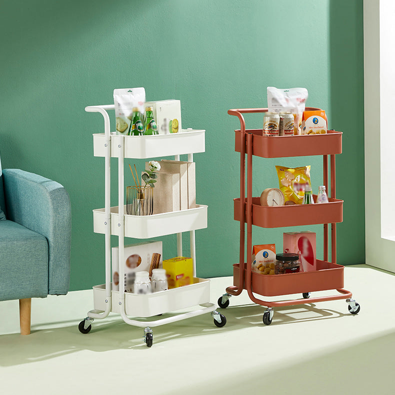 Steel Contemporary Vertical Bookshelf with Caster Wheels Bookshelf,17.7"L x 15"W x 32.3"H Clearhalo 'Bookcases' 'furn' 'furn_bookcases' 'Furniture' 'furniture_bookcases' 'kitchen' 'kitchen_bookcases' 'Living Room Furniture' 'Office Furniture' 4804707