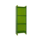 9.84"W Bookshelf Closed Back Acrylic Glam Style Bookcase for Office and Study Room 15.7"L x 9.8"W x 46.5"H Green Clearhalo 'Bookcases' 'furn' 'furn_bookcases' 'Furniture' 'furniture_bookcases' 'kitchen' 'kitchen_bookcases' 'Living Room Furniture' 'Office Furniture' 4804711