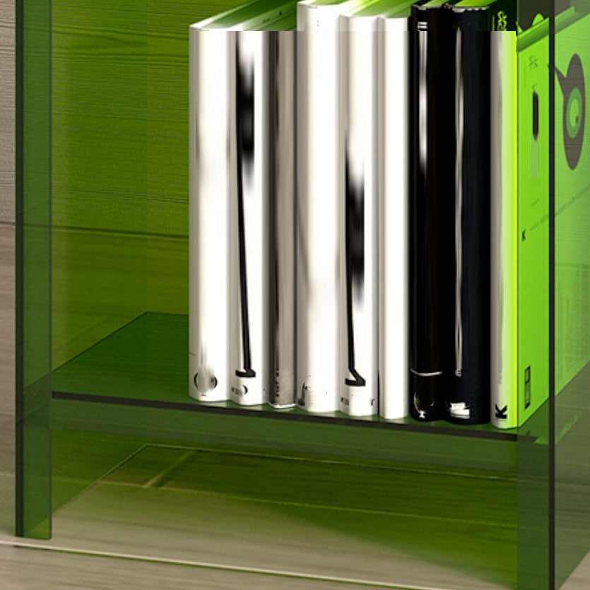 9.84"W Bookshelf Closed Back Acrylic Glam Style Bookcase for Office and Study Room Clearhalo 'Bookcases' 'furn' 'furn_bookcases' 'Furniture' 'furniture_bookcases' 'kitchen' 'kitchen_bookcases' 'Living Room Furniture' 'Office Furniture' 4804714