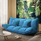 Contemporary Tight Back Convertible Sleeper Sofa Fabric Armless Sofa Blue 20"H x 71"L x 41"W Clearhalo 'Furniture' 'furniture_sofas' 'kitchen' 'kitchen_sofas' 'Living Room Furniture' 'Sofa' 'sofas' 4804792
