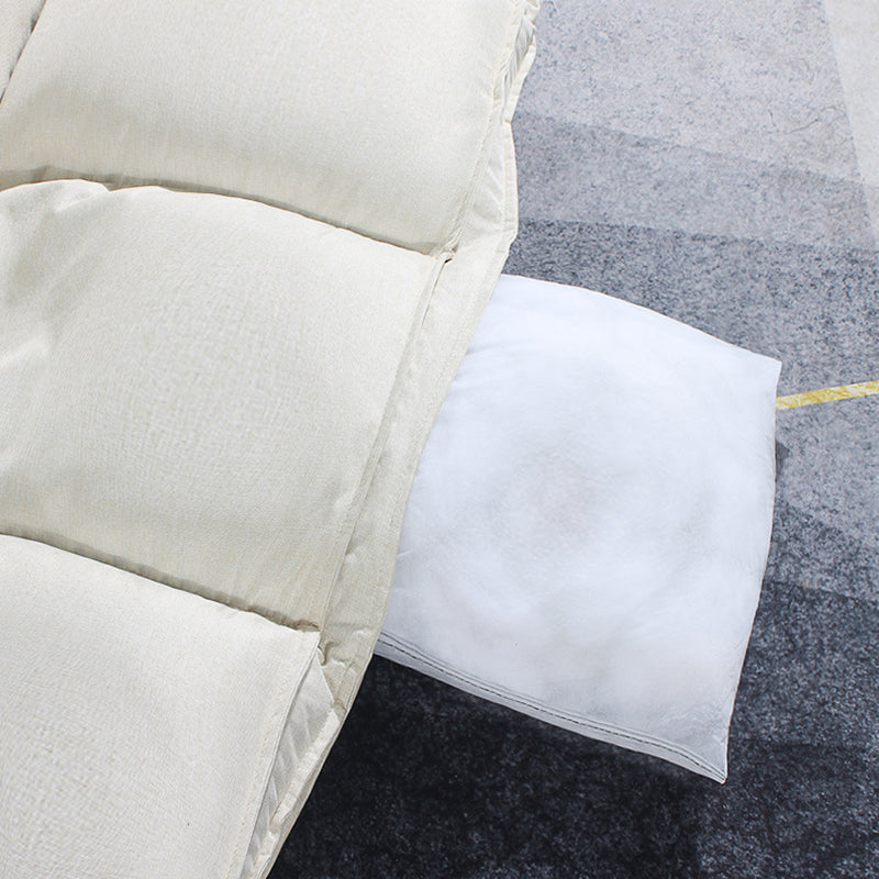 Contemporary Tight Back Convertible Sleeper Sofa Fabric Armless Sofa Clearhalo 'Furniture' 'furniture_sofas' 'kitchen' 'kitchen_sofas' 'Living Room Furniture' 'Sofa' 'sofas' 4804804