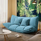 Contemporary Tight Back Convertible Sleeper Sofa Fabric Armless Sofa Light Blue 20"H x 63"L x 41"W Clearhalo 'Furniture' 'furniture_sofas' 'kitchen' 'kitchen_sofas' 'Living Room Furniture' 'Sofa' 'sofas' 4804805